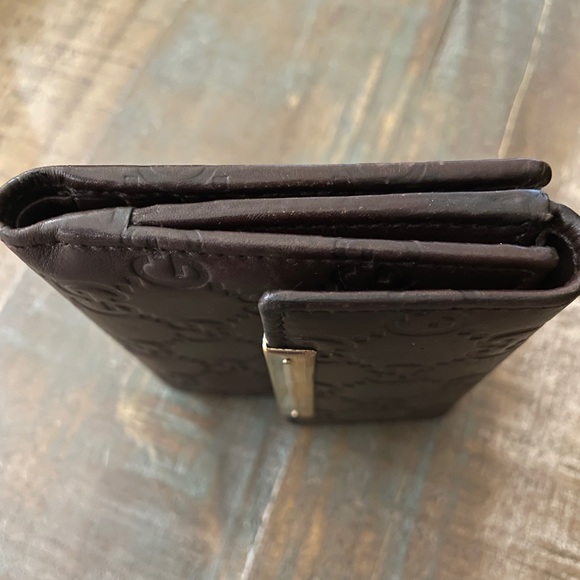 Gucci GG monogram leather wallet in very good condition - Picture 8 of 11
